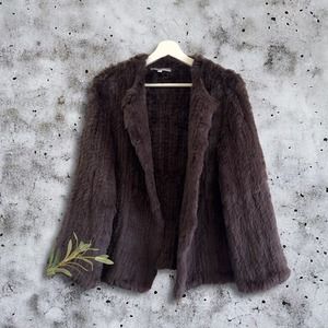 The Cashmere Project 100% Rabbit Fur Jacket Size Small